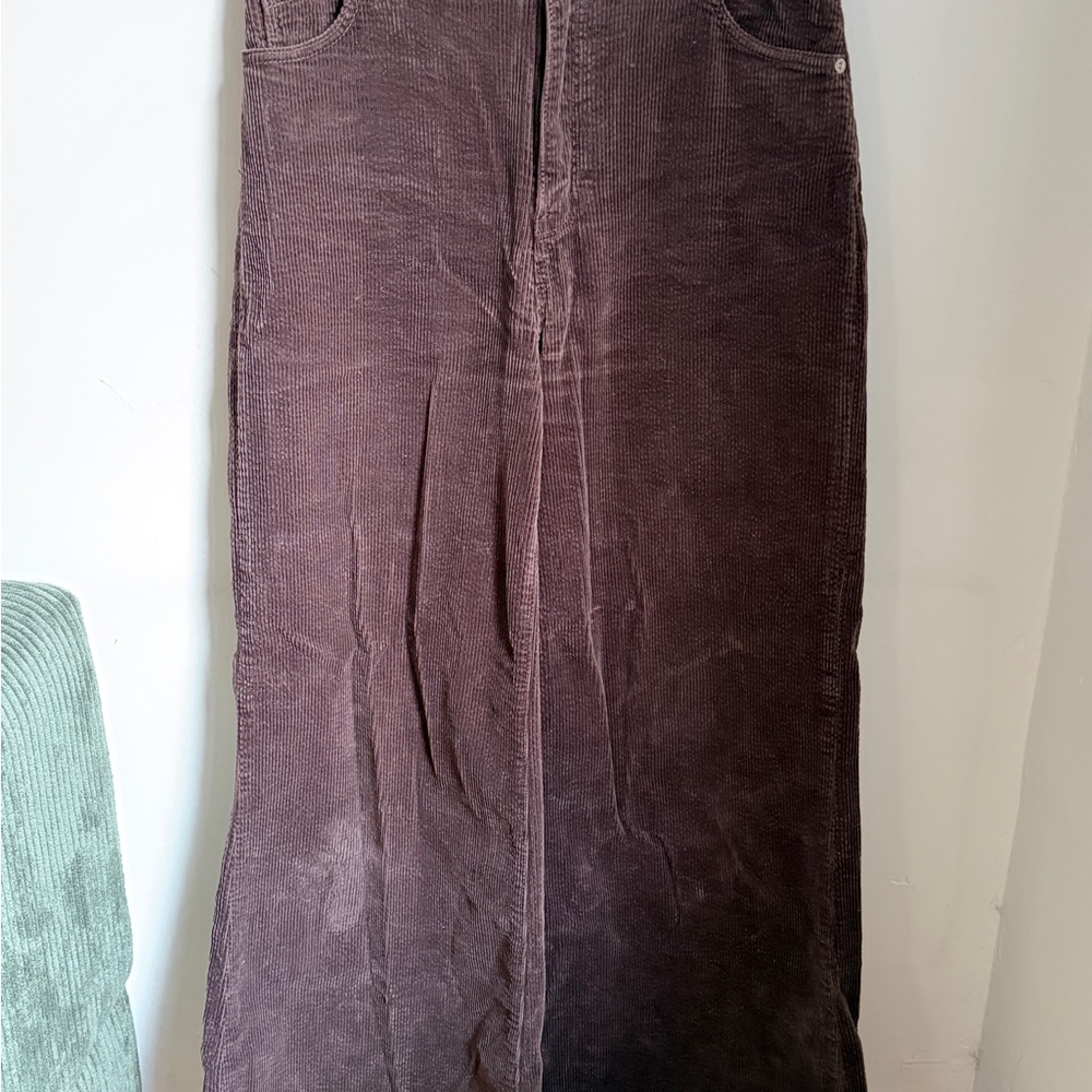 Like new Rollas brown corduroy wide leg high waist pants - Picture 3 of 4
